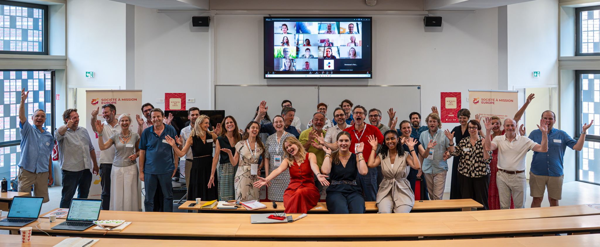 Photographie de groupe de l’European Summer School fournie par l’IEREE